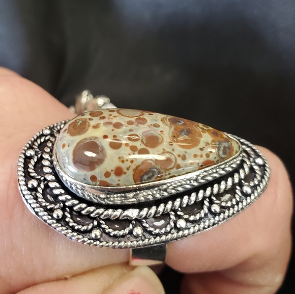 New Asteroid Jasper Silver Ring. - Picture 13 of 16